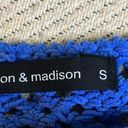 The Moon  & Madison loose knit bright blue cropped soft sweater Photo 3
