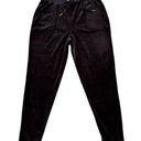 Juicy Couture  Joggers Womens Small Black Velour Pants Pull On Pockets Y2K Casual Photo 0