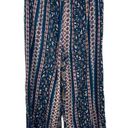 Angie  Boho Mixed Print Pull On Pants Wide Leg relaxed size Large Photo 0