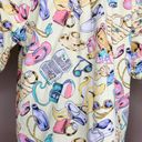 Dockers Vintage  Unisex Yellow Summer Beach Printed Button Down Shirt Photo 5