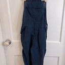 We Wore What  linen navy overalls Photo 0