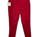 superdown NWT  Maisie Zip Back Skinny Pants Red Size SMALL Photo 4