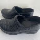 Dansko Tooled Leather Clog Shoes Euro 36 US 6 Black Photo 1