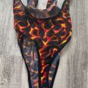 One Piece Hot Flames Sexy Sheer Thong Bodysuit/ Photo 3