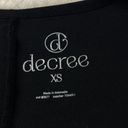 Decree ‎ Glitter Sequined Dance All Night Sleep Shirt Womens XS Black 3/4 Sleeve Photo 3