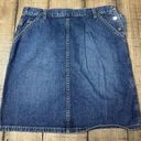 Calvin Klein  Mini Skirt Size 8 Women Denim Blue Dark Wash Y2K Style Buttons Photo 0