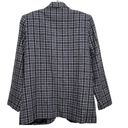 Sag Harbor  Women's  Black Cream Brown Plaid Woolblend Blazer Jacket Sz 8 Photo 1