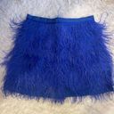 Queen Of Sparkles Feather Skirt Blue Size M Photo 0