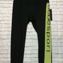 Bebe Sport Neon Yellow Side Stripe On Black Capri Photo 0