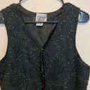 American Vintage Sweet Sue Vintage Sleeveless Rhinestone Embellished Silk Vest Size Large Photo 2