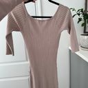 Say What? Pastel Pink Ribbed Dress Photo 2