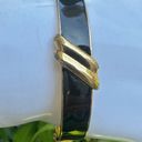 Monet  black and gold tone bangle bracelet Photo 7