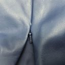 Terry Lewis Vintage  Classic Luxuries Indigo Blue Leather Slouchy Pants Size 6 Photo 8