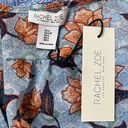 Rachel Zoe Blue Floral Cropped Sleeveless Blouse Photo 6