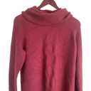 Caslon  Women Sweater Cowl Neck Pullover Long Sleeve Boil Knit Side Slits XS Red Photo 7