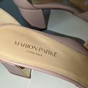 PARKE Marion  Bella Blush Pink Leather Sandal Block Heel Tie Ankle Strap Size 42 Photo 7