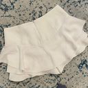 ZARA White Ruffle Skort Photo 1