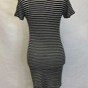 Brandy Melville  Striped Black & White Ribbed Knit Dress - XS/S Photo 5