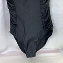 Old Navy  Black 1 Piece slimming Swim Suit Small Photo 4