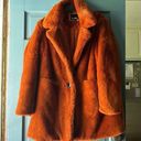 Sam Edelman  FAUX FUR COAT IN COGNAC, SIZE L, NEW WITHOUT TAG MSRP $220 Photo 5