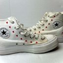 Converse  Valentine Hearts All Star Chuck Taylor Hi Top Platform Sneaker Size 9.5 Photo 0