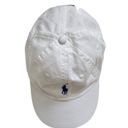 Polo  Ralph Lauren Chino Cap in White & Marlin Blue Photo 3