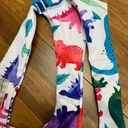 Zaful  Colorful Dinosaur Print Cheeky High Waisted‎ Bikini Bottoms White - Size S Photo 3