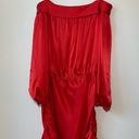 Amanda Uprichard  Silk Minikleid Avra Red Ruched Mini Dress Photo 1