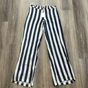 ONIA  Wide Leg Pants White Blue Navy Mila
Beach Striped Anthropologie Médium Photo 2