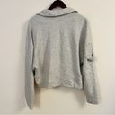 Free People Movement  Gray Collared Pullover Sweatshirt Cotton Size Small Photo 7