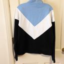 FILA athleisure quarter zip pullover pastel blue black and white Photo 3