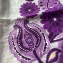 Farm Rio NWOT  Linen Womens Maxi Purple Floral Skirt Size XS Pocket Side Zipper Photo 6