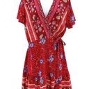 New R.Vivimos‎ Summer Short Sleeve Casual Bohemian Beach Floral Wrap Dress 2X Size XXL Photo 1