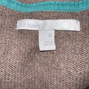 Old Navy  Womens Argyle Sweater Size XL Brown Tan V-neck Pullover Cotton Rabbit Photo 3