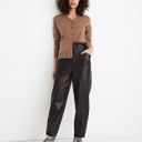 Madewell // NWOT Leather Pull On Paperbag Pants Photo 1