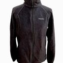 Columbia  Fleece Zip Up Jacket Black Size Medium Photo 0