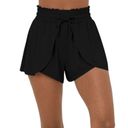 Halara NWT Frill High Waisted Elastic Waistband Drawstring Flowy Stacked Shorts Photo 1