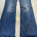 7 For All Mankind  Denim Bootcut Jean Size 28 Distressed Women's Photo 2