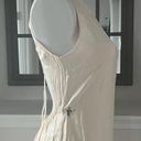 L'Academie  Acton Maxi Dress, Open Back Tie Neck, Ivory Satin Size S, New w/Tag Photo 10