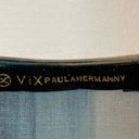 Vix Paula Hermanny  vertical striped Ombre tie dye v neck sleeveless blouse sz L Photo 6