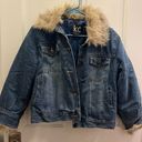 kc collections Vintage 2000s Faux Fur Denim Jacket w Warm Lining Photo 0