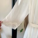 Oscar de la Renta  Sheer White Full Length Robe Photo 2