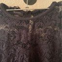 AB Studio Womens  black lace tank top size Large Photo 2