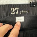 J.Crew  Matchstick Jeans Size 27 Short Black Straight Leg Low Rise Stretch Photo 3