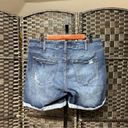 Silver Jeans  Co. Denim distressed shorts cuffed pockets stretchy size 14 Photo 7