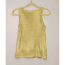 Frame  Scoop Neck 100% Linen Yellow & Blue Stripe Sleeveless Top XL NWT Photo 2