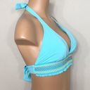 Bleu Rod Beattie  aqua smocked bikini top. 12. NWT Photo 2