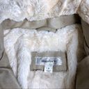 Dress Barn Fur Lined Tan Leather Jacket Photo 6