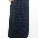 Jones New York 90s  Vintage Black Knit Grid Printed Pencil Skirt Photo 2