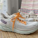 Hoka  One One Clifton 8 Blanc De Blanc White Road-Running Sneakers Size 9.5 Photo 1